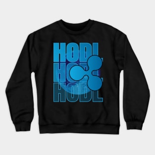 HODL, ripple, XRP, To the moon Crewneck Sweatshirt